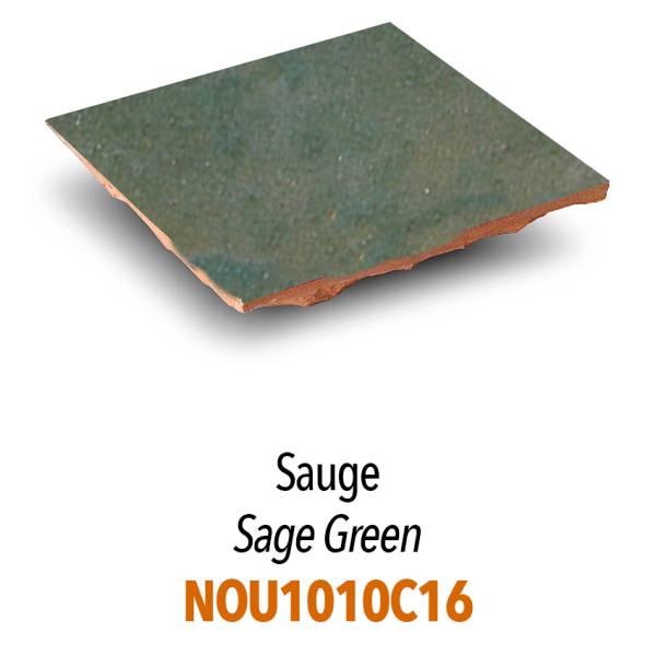 Carreaux Zellige - 10 x 10 cm - Tons Bleus & Verts