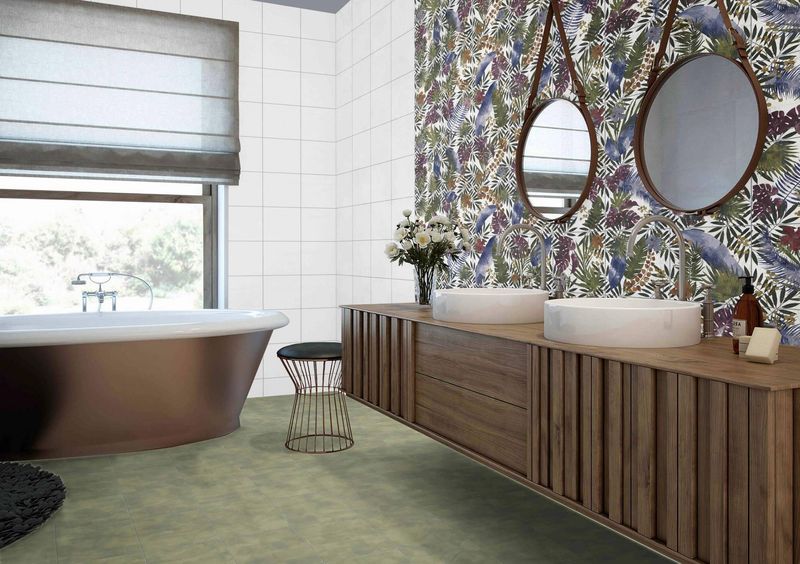 Grès Cérame - Effet Papier Peint