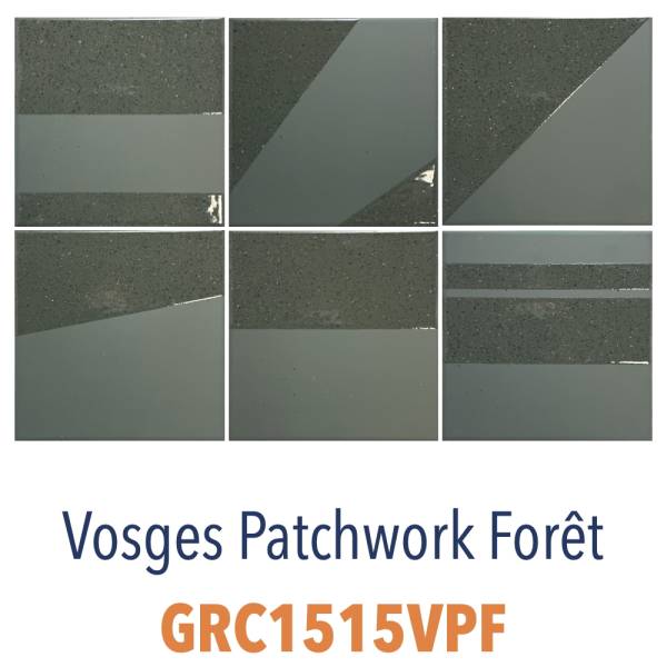 Vosges - Classique 15x15 en grès cérame avec un émaillage sélectif