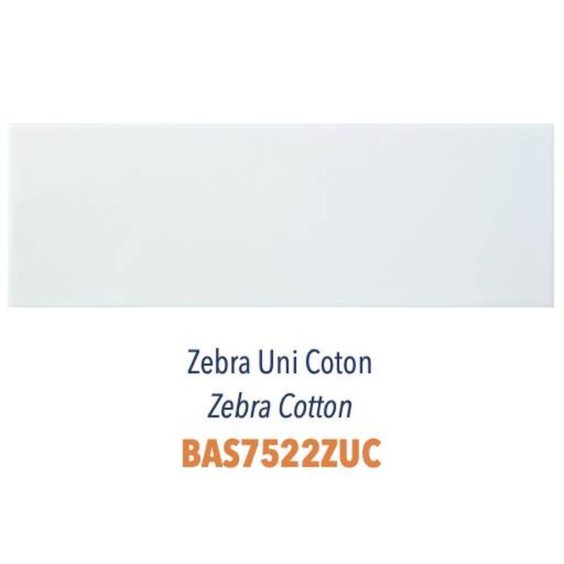 Carreau faience émaillée Zebra Uni Blanc