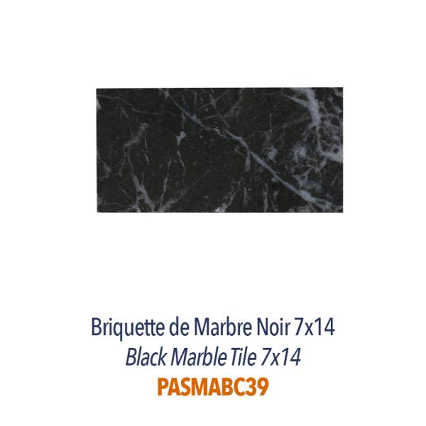 Mosaïques Marbre Noir, Blanc & Beige