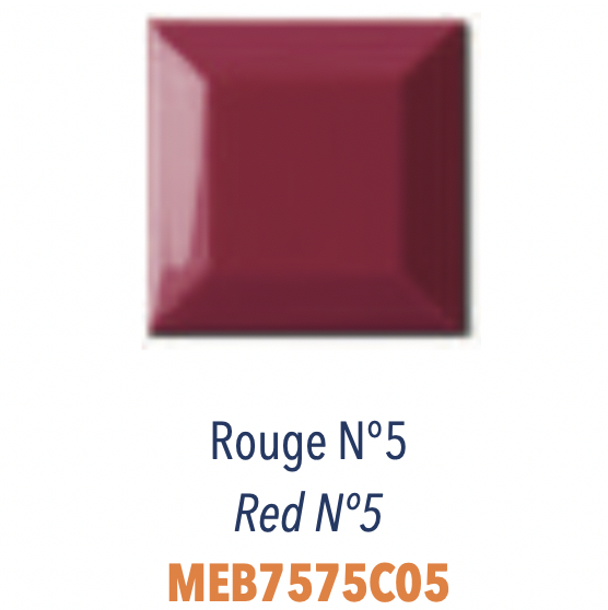 Carreau Metro Biseauté Rouge