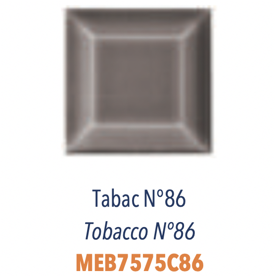 Carreau Metro Biseauté Tabac Craquelé