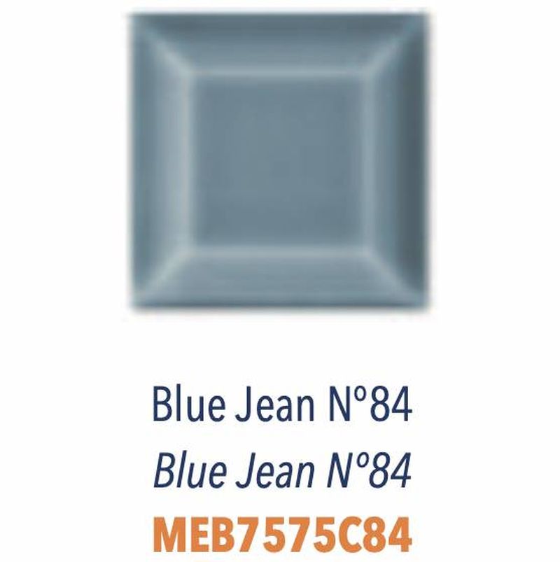 Carreau Metro Biseauté Craquelé Blue Jean