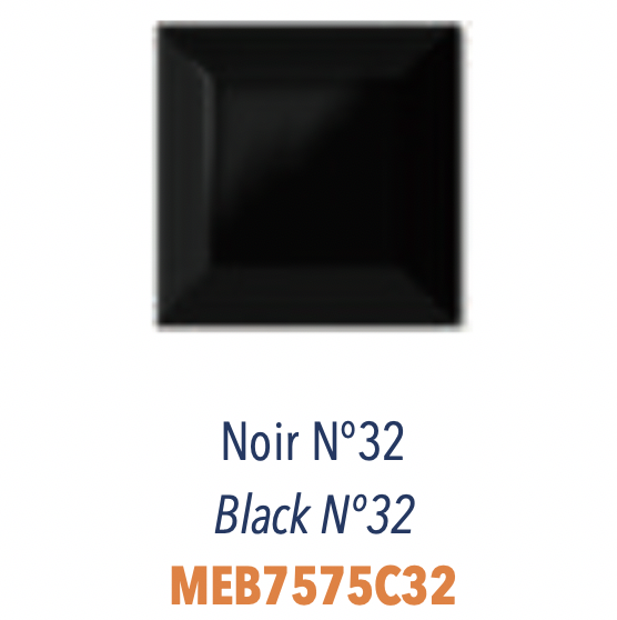 Carreau Metro Biseauté Noir