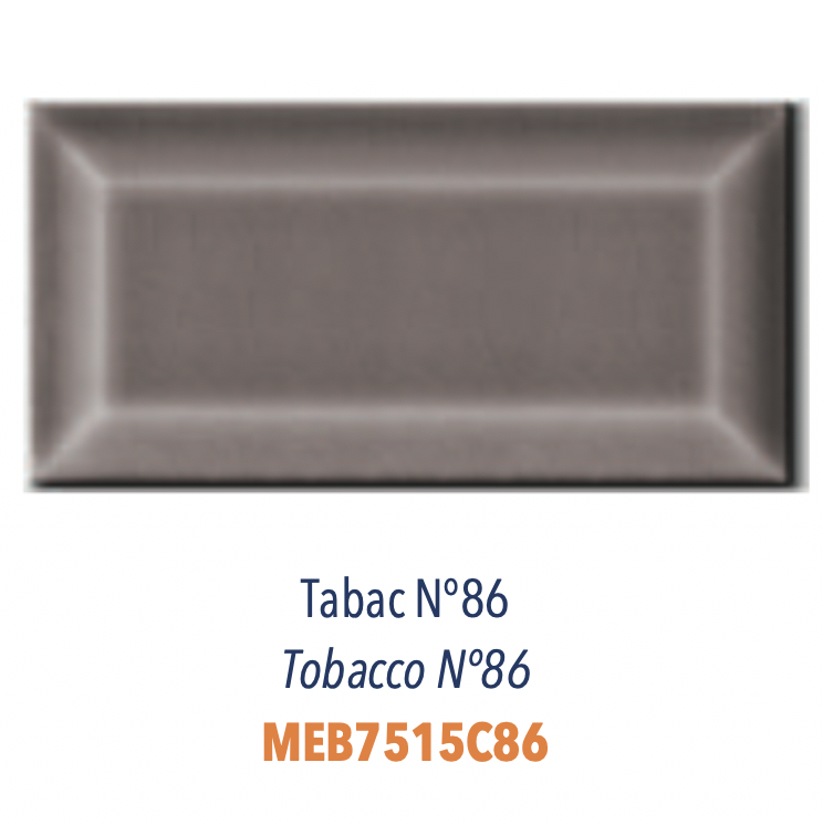 Carreau Metro Biseauté Craquelé Tabac