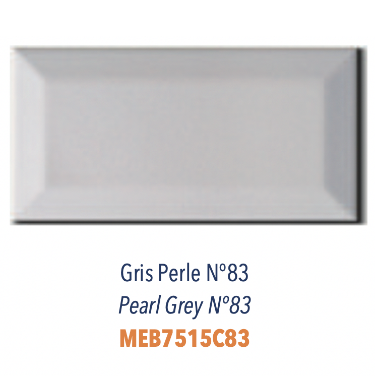 Carreau Metro biseauté Gris Perle