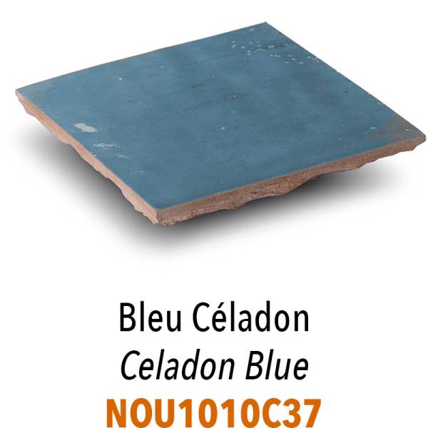 Carreaux Zellige - 10 x 10 cm - Tons Bleus & Verts