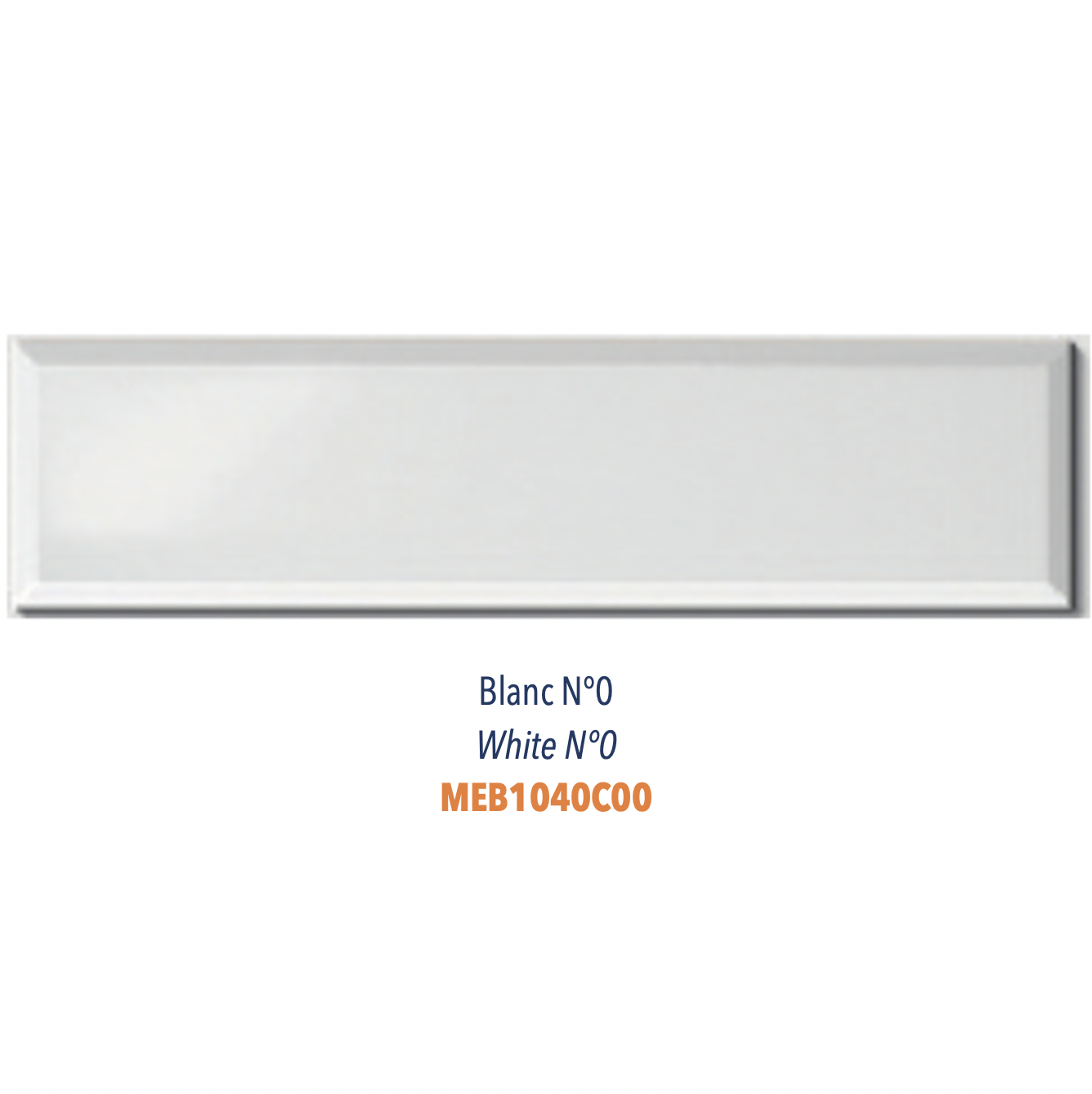 Maxi Carreau Metro Biseauté Blanc