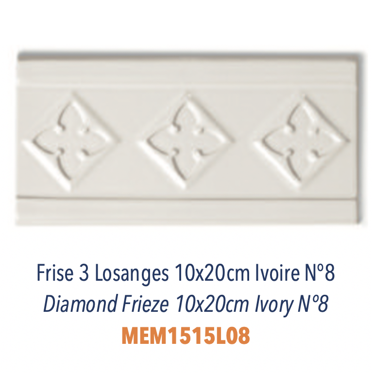 Frise 3 Losanges Ivoire