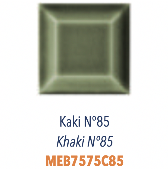 Carreau Metro Biseauté Kaki Craquelé