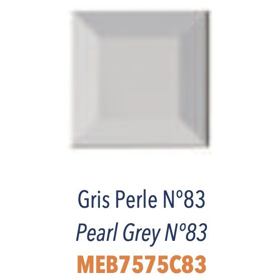 Carreau Metro Biseauté Gris Perle