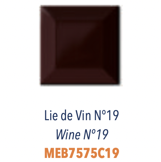 Carreau Metro Biseauté Lie de Vin